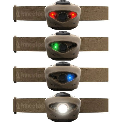 Фонарь налобный Princeton Tec Vizz RGB, 550 Lumens ц:tan