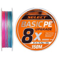 Шнур Select Basic PE 8x 150m (мульти.) #1.0/0.14mm 18lb/8.2kg