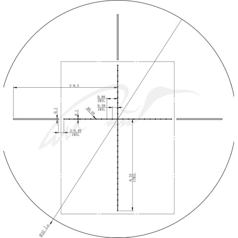 Прицел XD Precision 3-12x50 SF сетка HMD с подсветкой и с блендой