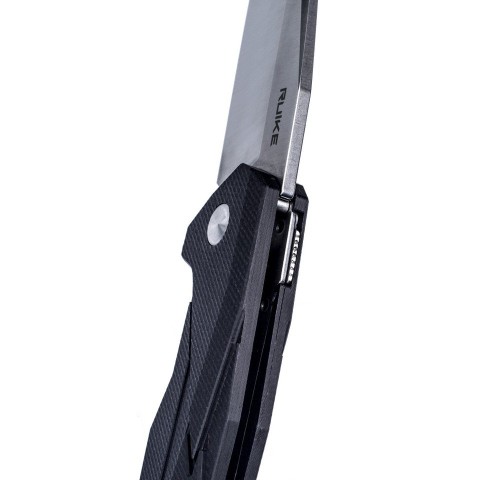 Ніж складаний туристичний Ruike P138-B, (9 см) 14C28N / G10 чорний
