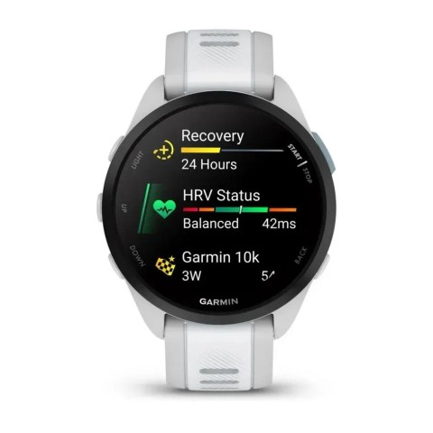 Смарт-годинник Garmin Forerunner 165 туманно-сірий/білий камінь