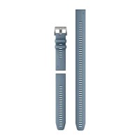Ремешки для смарт-часов Garmin QuickFit 22 силиконовые, цвета синий ураган (из 3 частей, для дайвинга)