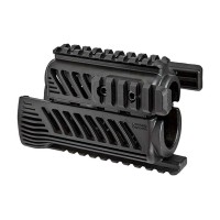 Цівка тактична FAB для AK 74У, 4 планки, чорна