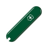 Накладка на ніж Victorinox 58мм huntergreen передня з лого (Fa+)