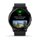 Смарт-часы Garmin Venu 3 черные со сланцевым стальным безелем и кожаным ремешком