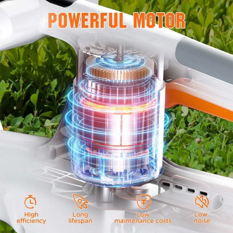 Акумуляторний кущоріз Litheli, живлення від павербанку (УМБ Litheli Power Bank 10000 mAh, 45 W, 2А в комплекті)