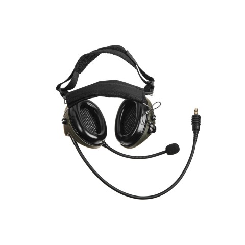 Навушники Sordin Supreme MIL CC Neckband Green PVC 76332-06-S