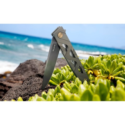 Ніж складаний туристичний Ruike P878-AG, (8.7 см) 14C28N / 6063Aluminum зелений