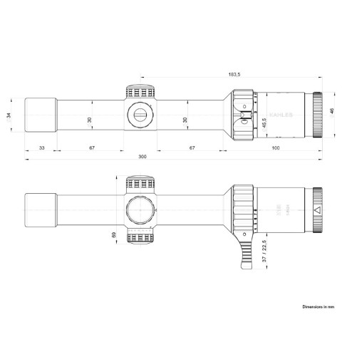 Приціл оптичний KAHLES K 18i 1-8x24 (30 мм) SFP illum. 3GR