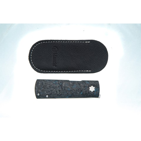 Нож Maserin Daga, Elmax, fat carbon, синий