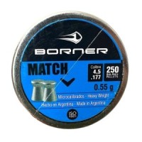 Borner Match, 4,5мм, 0,58 гр 250 шт