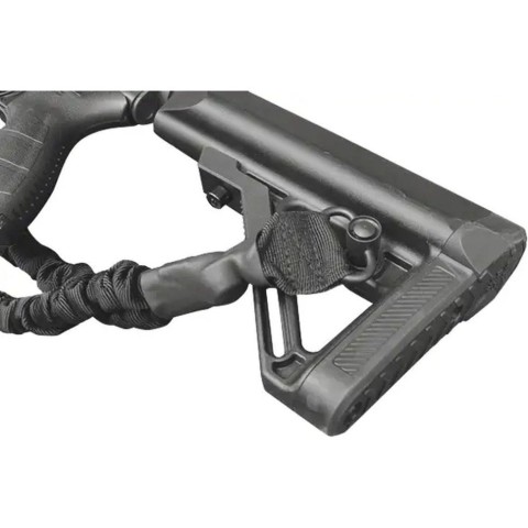 Ремінь рушничний Leapers Bungee 1-точковий з QD-антабками Чорний