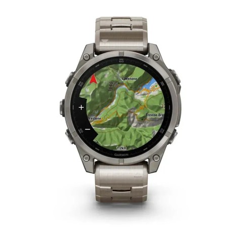 Смарт-годинник Garmin fenix 8 AMOLED (47 мм) Sapphire титан з титановим ремінцем