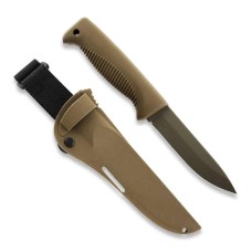 Нож Peltonen M07, покрытие cerakote FDE, coyote, coyote композитный чехол