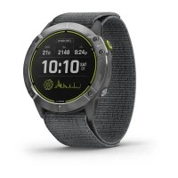 Смарт-часы Garmin Enduro стальные с серым нейлоновым ремешком UltraFit