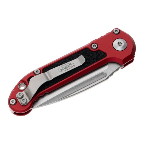 Нож Microtech L.U.D.T. S/E Gen III,  stonewash клинок, красная рукоять