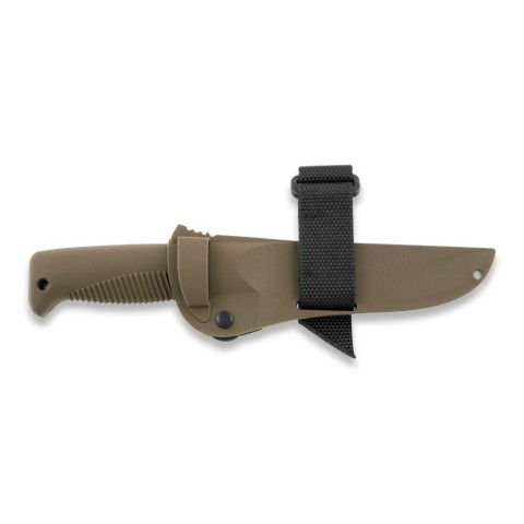 Ніж Peltonen M07, покриття PTFE Teflon, coyote, coyote композитний чохол