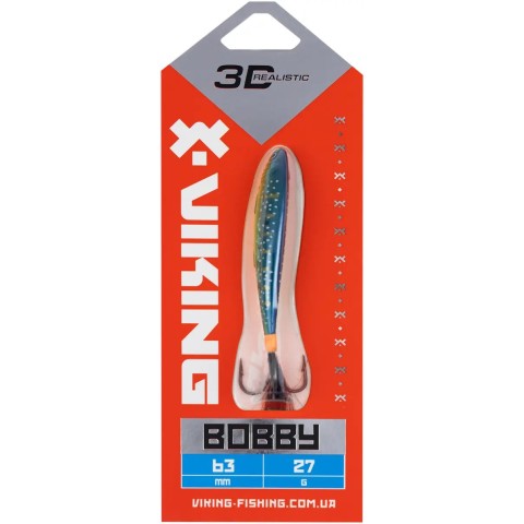 Бокоплав Viking Fishing Bobby 63mm 27.0g #21 Kingfisher Green