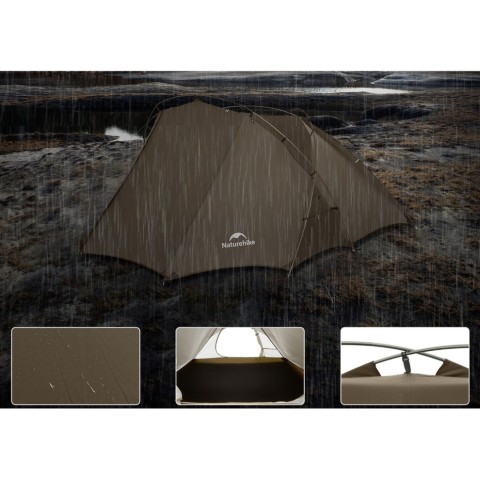 Намет двомісний Naturehike CNK2300ZP040, коричневий