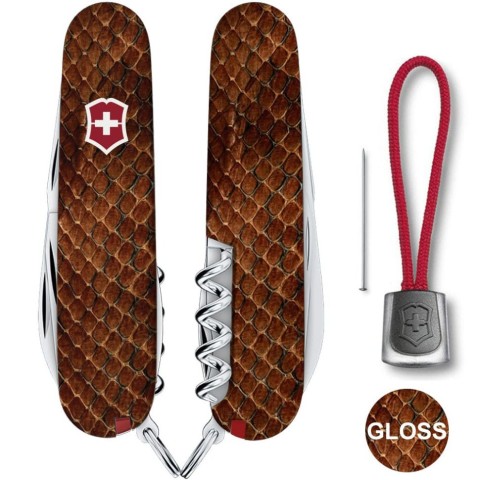 Ніж Victorinox Spartan Design 91мм,13функ ,Принт Шкіра кобри