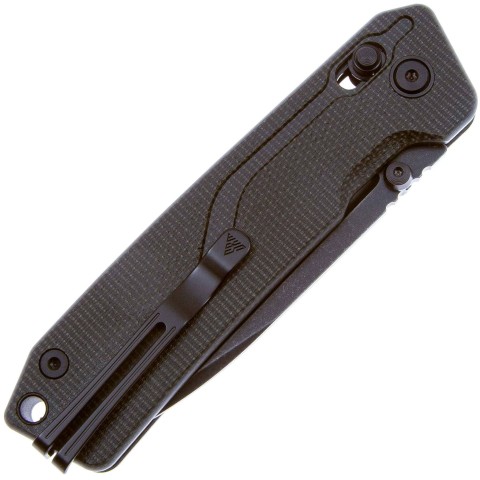 Ніж SRM Rubik 7228L-MB2, 10Cr15CoMoV, микарта, черный