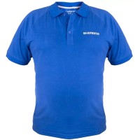 Тенниска поло Shimano Short Sleeve Polo Blue M