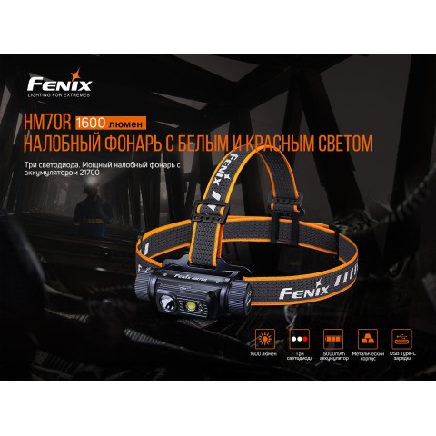 Ліхтар налобний Fenix HM70R