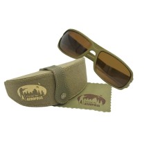 210315 Футляр з сонцезахисними окулярами (суцільна лінза, оправа коричневого кольору) та мікр ОФА-1#