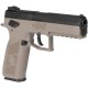 Пистолет пневматический ASG CZ P-09 Black/FDE Blowback. CO2. Pellet кал. 4.5 мм