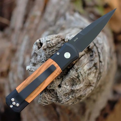 Нож Pro-Tech Godson Aluminum Black Olive DLC ц:black