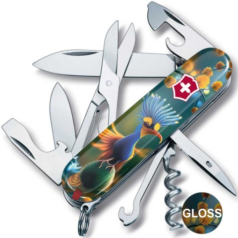 Складаний ніж Victorinox CLIMBER DESIGN Яскрава пташка