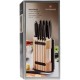 Набір кухонний Victorinox SwissClassic Cutlery Block 11шт з чорн. ручкою з підставкою (9 ножів,точило,овочечистка)