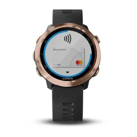 Смарт-часы Garmin Forerunner 645 Music розово-золотистые с черным ремешком
