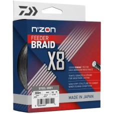 Шнур Daiwa N'Zon X8 Braid 300m (Steel Gray) 0.12mm 19lb/8.5kg