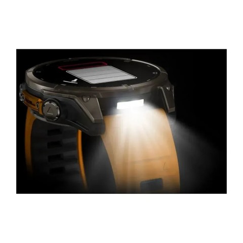 Смарт-годинник Garmin fenix 8 AMOLED (47 мм) Sapphire титан помаранчевий/графіт