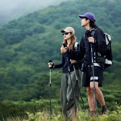 Трекінгова палиця 3-сек. Naturehike Hoar Trek EXT1 CNK2300DS010, 57-120 см, алюміній,  коричнева