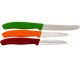 Набір кухонний Victorinox SwissClassic Paring Set 3 ножа з черв,помар,зел. ручкою (8,8,11см) у подар.упак.