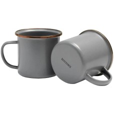 Набор чашек Barebones Enamelware Dining 2 Pcs slate grey