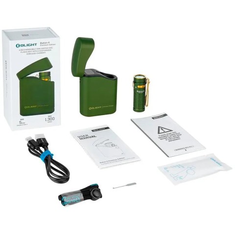 Ліхтар Olight Baton 4 Premium OD Green