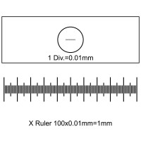 Калібрувальна лінійка SIGETA Slide-1 X 0.01 мм