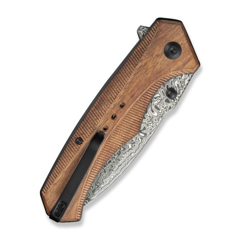 Ніж складаний туристичний Civivi Photonix, (9.4 см) Damascus / Guibourtia Wood