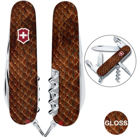 Ніж Victorinox Spartan Design 91мм,13функ ,Принт Шкіра кобри