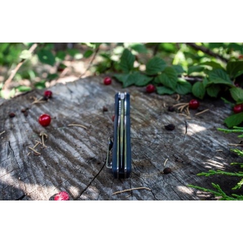 Ніж складаний туристичний Ruike Fang P105-Q, (9.2 см) 14C28N / G10 синій