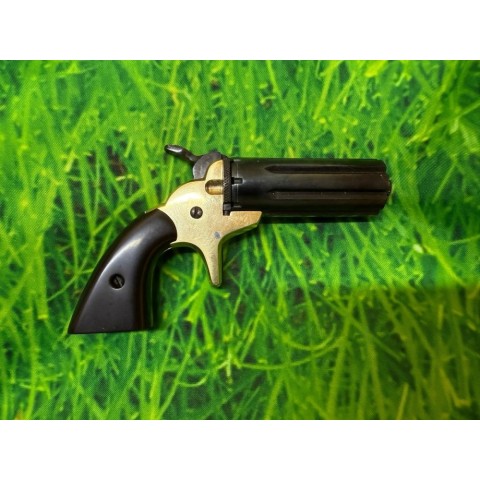 Derringer Revolver 8-shot Brass-Stell