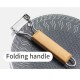 Сковорода з нержавіючої сталі зі складаною ручкою Naturehike CNK2550CF011, 29,5 х 29,5 см