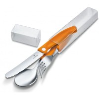 Набор кухонный Victorinox SwissClassic Table Set  3шт з помар. ручкою (складаний ніж, виделка, ложка)