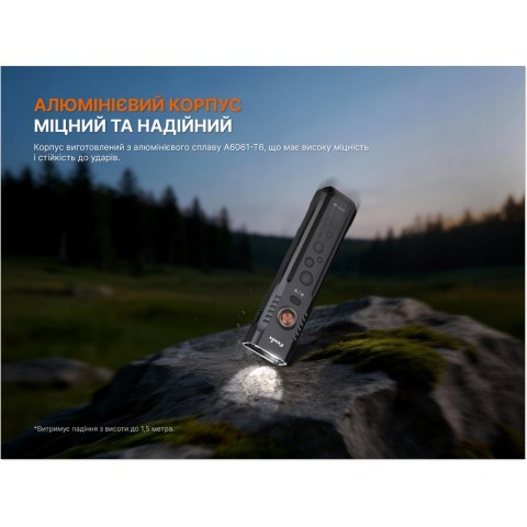 Ліхтар Fenix E08R UE, зелений