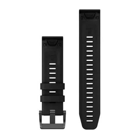 Ремінці для смарт-годинника Garmin QuickFit 22 силіконові, чорні (із 3 частин, для дайвінгу)