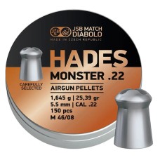 Пули пневматические JSB Diabolo Hades Monster 1,645 г 5,5 мм 150 шт/уп