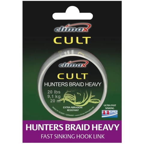 Поводковый материал Climax Cult Heavy Hunter's Braid 30lb 20m ц:weed
